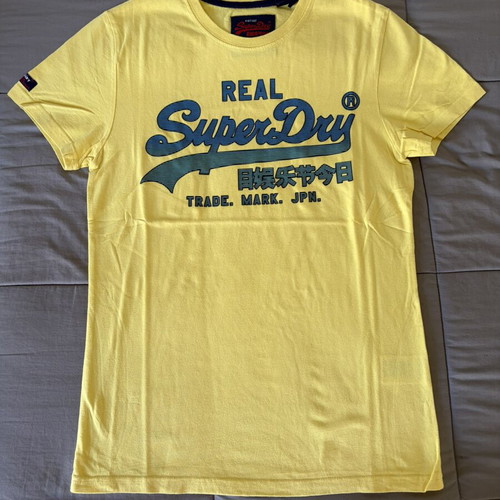 Superdry T-shirt yellow size small like new