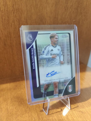 Topps Chrome Emile Smith Rowe Fulham Auto Autograph card, like new