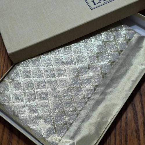 Table runner new vintage gold with rhombus pattern 1.80 x 0.40