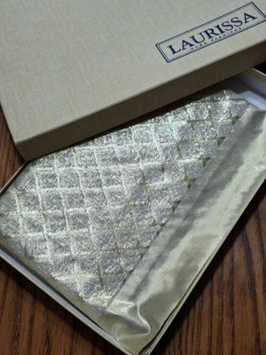 Table runner new vintage gold with rhombus pattern 1.80 x 0.40