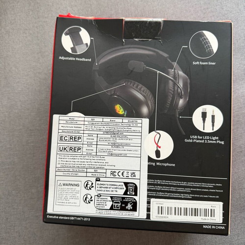 SoulBytes gaming headset like new