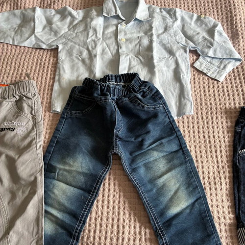 Kids' spring/autumn clothing set for 3-year-olds used, multicolor