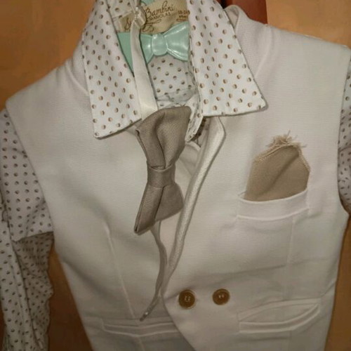 Baptism outfit set for boy 18-24 months like new, handmade
