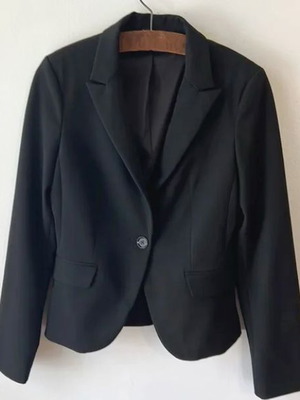 Express Design Studio blazer new, fitted jacket S-M black