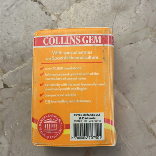 Collins Gem Spanish Dictionary pocket edition