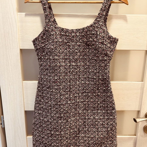 ZARA tweed dress with sequins, size XS, like new