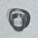 Silver 925 Ring like new, open design with double texture