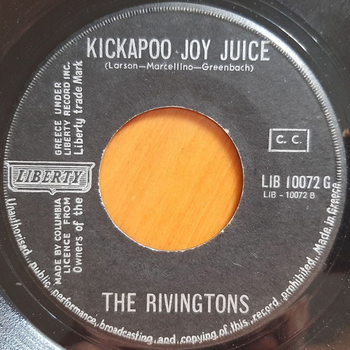 Rivingtons Papa-Oom-Mow-Mow / Kickapoo Joy Juice 7" single used, rare authentic edition