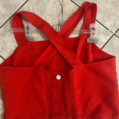 Attrattivo short top made of viscose and linen like new, size M
