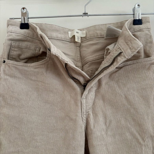 Corduroy pants H&M regular fit like new, beige size M