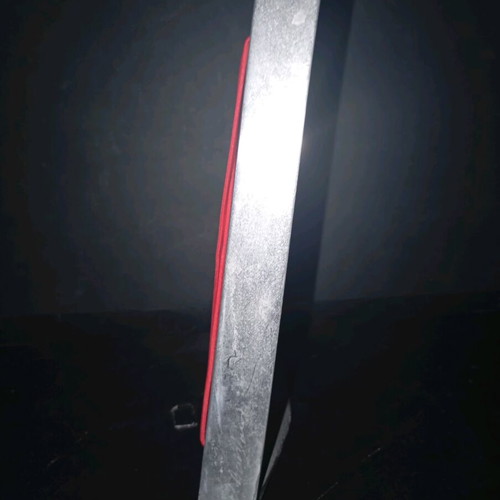 Sculpture used aluminum and red rubber for ANT1 TV station