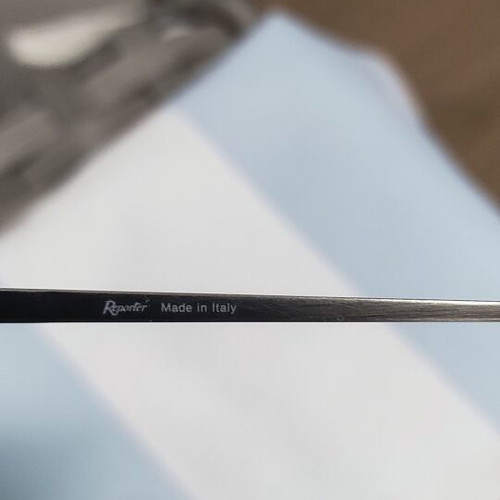 Reporter eyeglasses used, silver color, myopia lenses