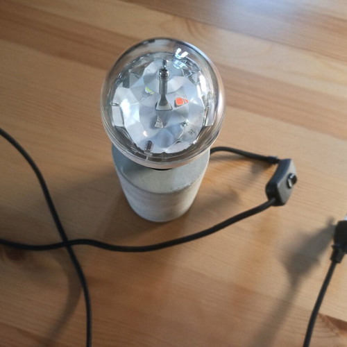 Table lamp with disco ball like new