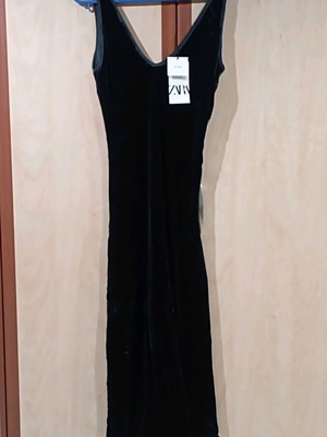 Velvet dress Zara size M, new, black