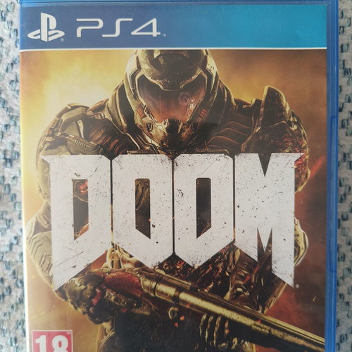 Doom PS4 game like new, European edition PEGI 18