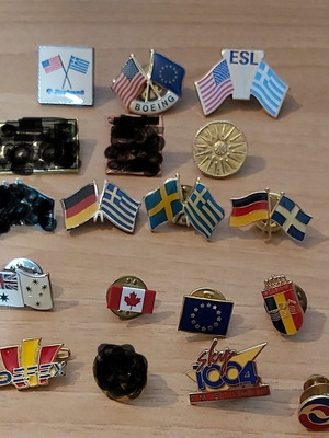 Lapel Pins like new, set of 14 collectible pins