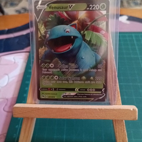 Pokémon Venusaur V card from Champion's Path set, new