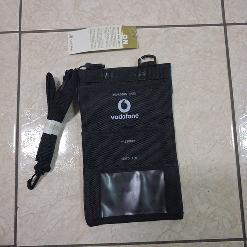 Travel document holder new Vodafone brand with multiple compartments