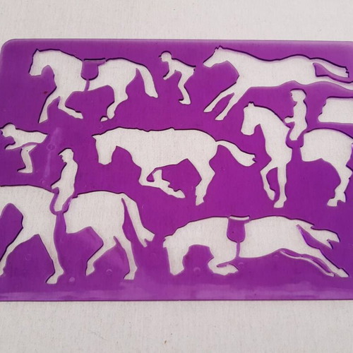 Children's stencils various shapes like new, set of 6 pieces