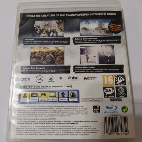 Battlefield Bad Company 2 PS3 game used, action shooting