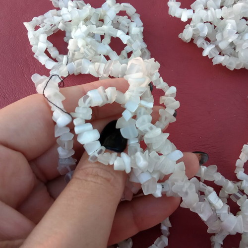 Chips beads set, decorative stones for crafts and jewelry