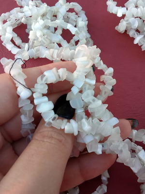 Chips beads set, decorative stones for crafts and jewelry