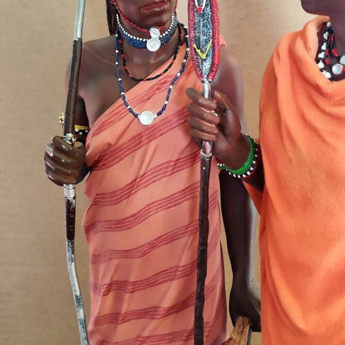 Maasai Warriors Statue collectible, like new, numbered edition