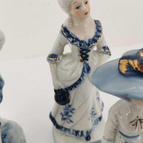 Figurines used, pack of 4, ornate, from 1970 era