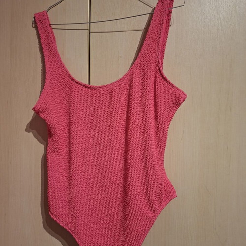 Primark one-piece swimsuit bright pink new, size L