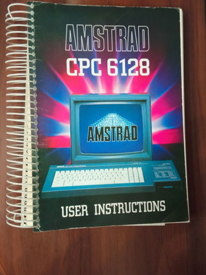 Amstrad CPC 6128 εγχειρίδιο χρήστη καινούργιο, αγγλικά
