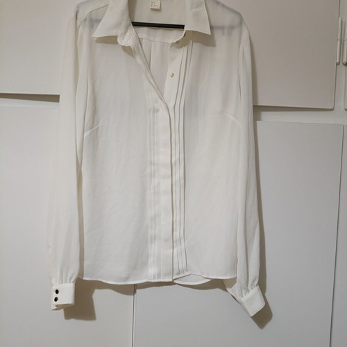 H&M White Women's Shirt Size 36 Like New