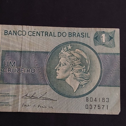Brazil 1 Cruzeiro banknote used