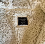 Abercrombie & Fitch women's grey hoodie jacket, size M
