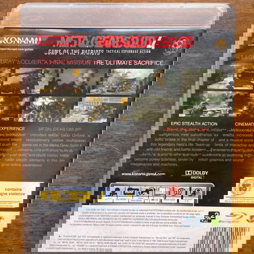 PS3 Metal gear solid 4 Guns of the patriots