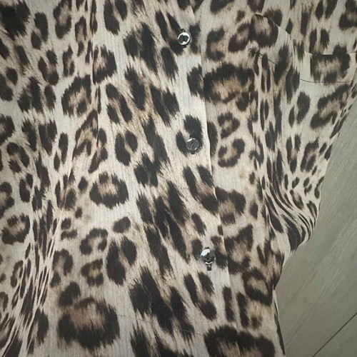 Leopard print shirt Zara like new, beige and brown, size M