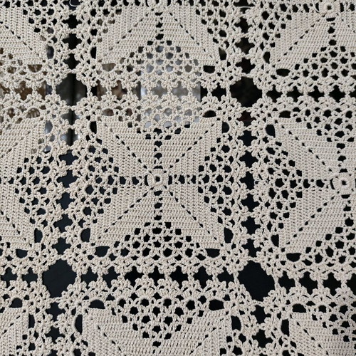 Handmade Crochet Tablecloth like new, 1.85m x 1.45m, vintage 1980s