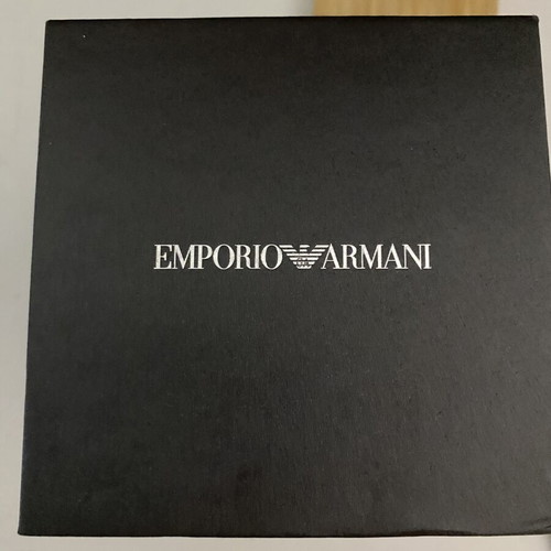 Emporio Armani wristwatch like new, black and silver, men's