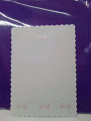 Baptism invitation for girl new (16.5+11.5cm) with envelope