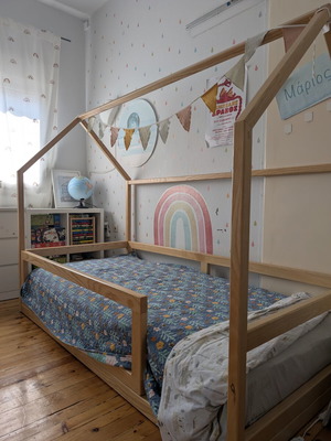 Montessori bed, solid wood, custom made