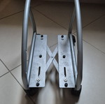 Adjustable wheeled computer tower stand