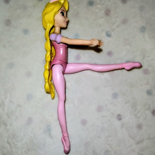 Rapunzel Water Ballet doll used, Disney Princess, 30 cm, Mattel 2020