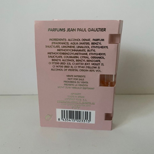 Scandal à Paris by Jean Paul Gaultier perfume sample new, 1.5 ml