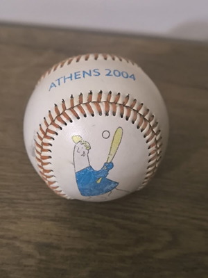 Baseball ball Athens 2004 used, Olympic Games collectible