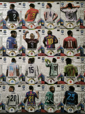Panini numbers ολοκληρωμένο σετ 24 κάρτες σαν καινούργιο