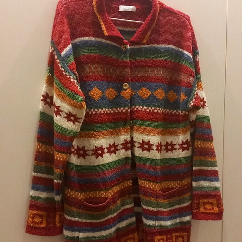 Marks & Spencer cardigan used, multicolor, size M