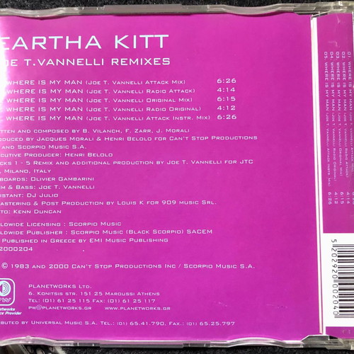 Eartha Kitt Where Is My Man CD used, pop