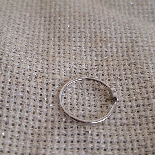 Minimal silver ring new, small size