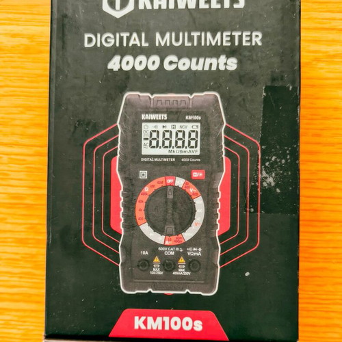 Ψηφιακό πολύμετρο Kaiweets KM100S νέο, CAT III 600V με ανιχνευτές