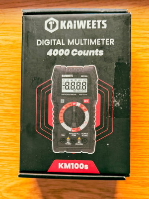 Ψηφιακό πολύμετρο Kaiweets KM100S νέο, CAT III 600V με ανιχνευτές