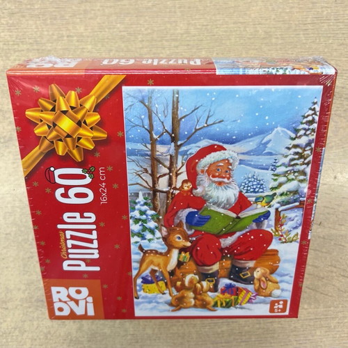 Christmas puzzle new, 60 pieces, 16 x 24 cm